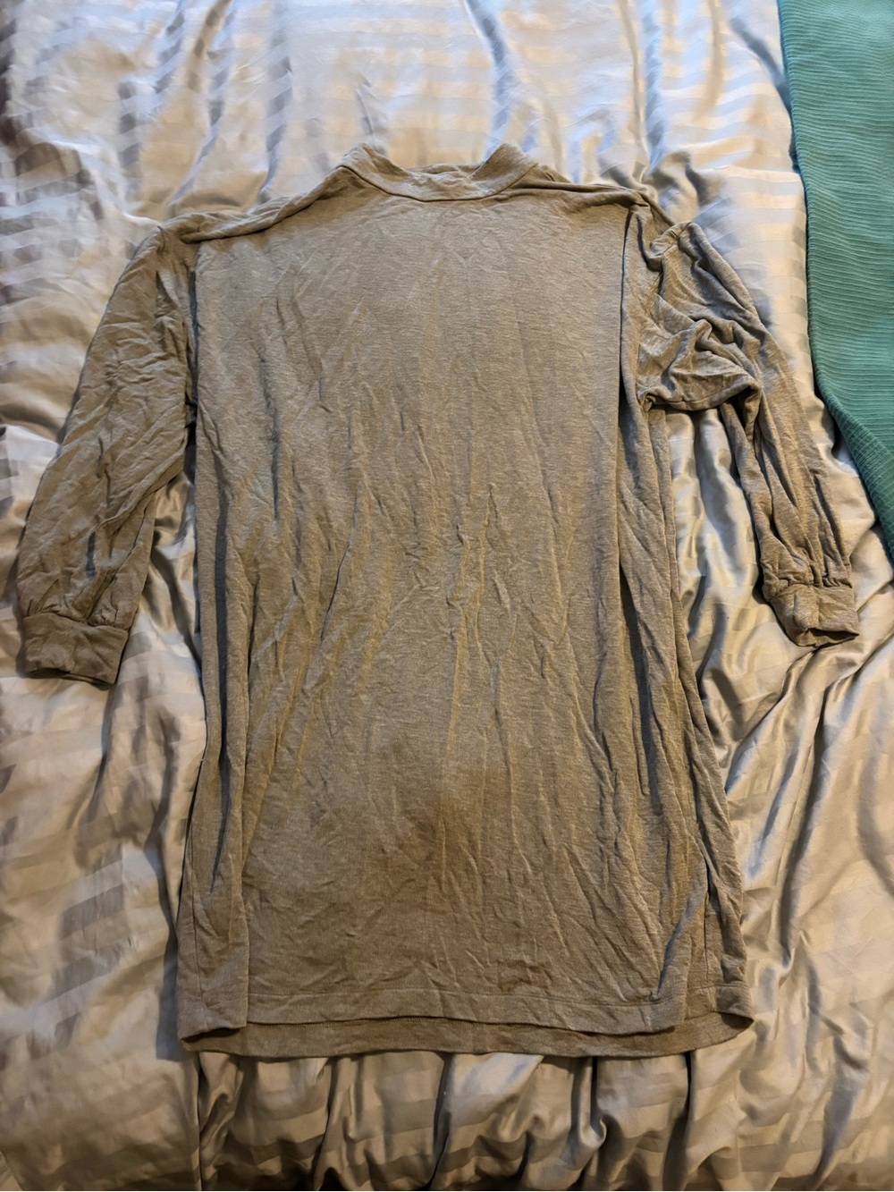 Express cozy oversized tunic sweatshirt grey turtleneck top xl extra large